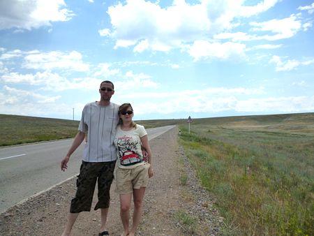 Цибиногины Алексей, Мария, Дима, Ноябрьск, ЯНАО, РФ, 30.06.2012 г. отдыхали у Веры на южном берегу озера Иссык-Куль